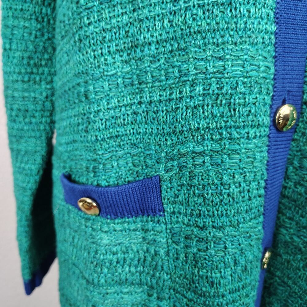 Lilly Pulitzer Tannery Sweater (Sweater Only) Cardigan Green Blue Size XL NEW - Picture 15 of 16